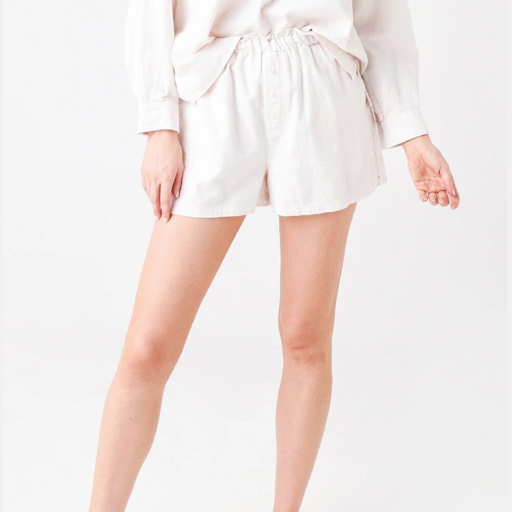 Xirena Shylo Cotton Shorts in Pearls Size Small NWT